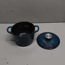Dutch Oven Pot with Lid 1.8 qt Cast Iron Dutch Oven for Bread Baking DarkCyan Enameled Cast Iron Rice Pot with Handles
