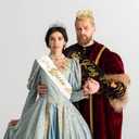 2 Sets Prom King and Queen Crowns Birthday Wedding Halloween Costume Accessories