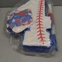 HyDren Baseball Piata with Bat, Blindfold and Confetti, Number Piata 16 Inch Sports Theme Party Decoration Supplies for Baseball Birthday and Celebration Events(Number 4)