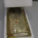 Cordless Lamps Rechargeable Battery Operated lamp,Glass Table Lamp Remote Control-Dimmable Brightness Touch Wireless Bedside Lamp for New Home Gift/Bedroom/Kitchen/Living Room Decor Amber (Yellow)