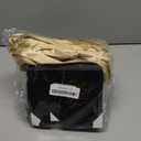 100 Pack Small Thank You Gift Bags, 4.5x1.8x3.9in Party Favor Bags Boxes with Bow Ribbon, Small Paper Gift Bags with Gold Foil Printed, Mini Candy Treat Bags for Birthday Wedding Party Holiday (Black)