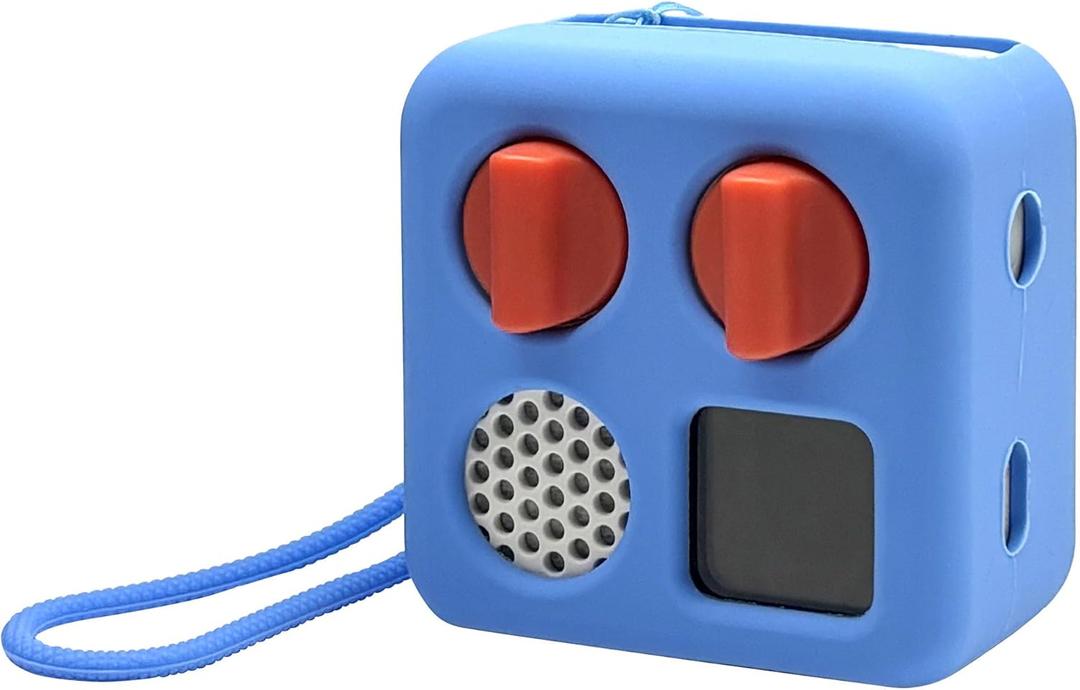 Silicone Cover for Yoto Mini Player, Protective Sleeve Case Compatible with Audio Music Player (Blue)