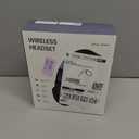 Trucker Bluetooth Headset, Wireless Headsets with Noise Cancelling Microphone, Long Battery Life Bluetooth Headphones with Detachable Earpad/Single+Dual Mode for Office/Driving/Home (Black)