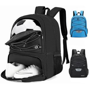 Hsmihair Youth Soccer Bag-Soccer Backpack&Backpack for Football Basketball,with Ball Compartment Separate Cleat Package