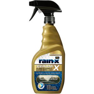 Rain-X 630177SRP Cerami-X Glass Cleaner + Water Repellent, 23oz - Cleaning Effectively While Remaining Streak Free, Protecting Against Contaminants and Stains