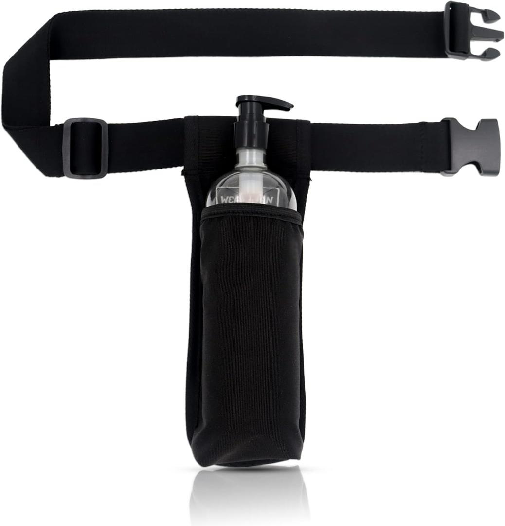 Massage Oil Holster, Adjustable and Durable Massage Holster, Bag only, Bottle not Included (Black) Massage Oil Holster, Adjustable and Durable Massage Holster, Bag only, Bottle not Included (Black)