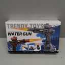 Automatic Electric Water Gun for Adults and Kids, Blue with LED Lights