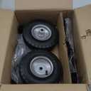 10" Panel Dolly Heavy Duty Drywall Cart with Pneumatic Wheels  700LB Capacity Panel Cart for Sheetrock, Plywood & Doors  Adjustable Frame with Anti-Slip Rubber Pads (Black)