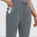 baleaf Women's Fleece Lined Leggings-Fit Joggers Winter Lounge Pants with Pockets Thermal Warm Sweatpants Casual (Large, Dark Grey)