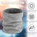 3Pcs Winter Neck Warmer Gaiter for Women Men Thermal Fleece Ski Face Mask Cover Windproof Scarf for Skiing Hiking