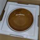 Okllen Large Korean Ceramic Bowl with Lid and Platter, 54 oz Clay Pot for Cooking, Sizzling Hot Pot for Dolsot Bibimbap, Soup, Casserole, Rice, Stew, Noodle