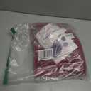 American Soft Linen Bath Rug, 17 in 24 in 100% Cotton Bath Mats Rugs for Bathroom, Slip Reducer Washable Shaggy Form Area Rugs, Burgundy Red Bath Rug