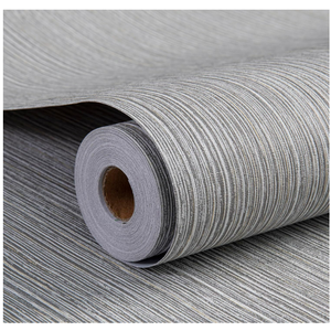 Haimin Grasscloth Wallpaper Textured 24in X 393in Fabric Contact Paper Brown Wall Paper Textured Linen Wallpaper Peel and Stick Self-Adhesive Thick Vinyl Embossed Film Wallpaper (Gray Brown)