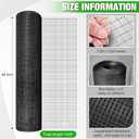 Tatuo Hardware Cloth 1/4 Inch 48in x 150ft Hot Dip Galvanized After Welded Cage Mesh Rolls 21 Gauge Metal Chicken Wire Roll Wire Fencing Poultry Netting for Raised Garden Rodent Animals(Black)
