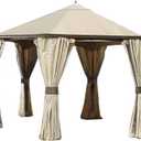 Garden Winds GO Hexagonal Gazebo Replacement Canopy Top Cover - RipLock 350
