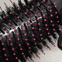 Dual Voltage Hair Dryer Brush with Negative Ion Antifrizz Styler  Hot Air Volumizer for 110V120V/220V240V European and Travel Use