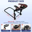 Massage Headrest for Bed, Massage Home Mattress Top Massage Bed Head Extension Kit, Adjustable Headrest Face Cushion Massage Table at Home, Face Down Pillow After Eye Surgery (Black)