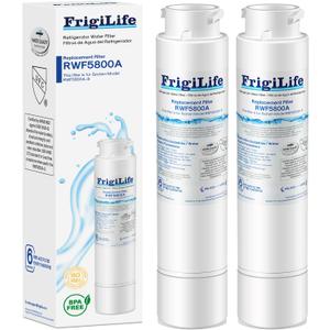 RWF5800A Replacement for Frigidaire EPTWFU01, EWF02, Pure Source Ultra II, PureSource Ultra 2, SCWFTCTO1, EPTWFUO1, GP006, CLCH128, SMF1007, DE022 TH-01 MR022 Refrigerator Water Filter 2PACK