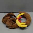 4 Pcs Deer Antler Dog Ears Headband, Christmas Reindeer Antlers Headbands, Headband+Nose+Red Choker+Tail (Yellow)