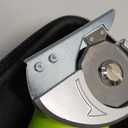 Cordless Electric Scissors: 4V Rechargeable Rotary Cardboard Cutter, 3000mAh Battery, with LED Light, 2 Blades, Box Cutter for Fabric Carpet Carton Plastic Leather Cloth (Green)