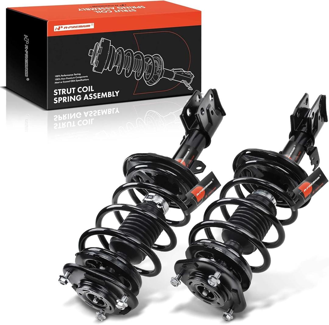 A-Premium 2x Front Complete Struts Shocks Coil Springs Assembly Compatible with Toyota Corolla 2014-2019 (L4 1.8L only)