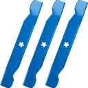 Aeagle 532137380 137380 50'' High Lift Mower Blades for Husqvarna Poulan Craftsman AYP GT200 GTH220 GTH2350 PP20H50J 50 inch Deck Lawn Tractor Replace 156468, 3 Pack (Blue)