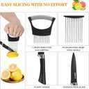 Lemon Squeezer, Lemon Juicer, Flat Lime Squeezer Manual, Hand Juicer Press, Lemons Slicer and Paring Knife, Easy to Use Fruit Citrus Press for Lemons, Citrus, Lime, Orange (Yellow)