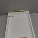 16"x12" Serving Trays with Handles, White Decorative Serving Tray, Ottoman Trays, Living Room, Bathroom, and Outdoors Decorative Trays (White)