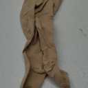 Truform 15-20 mmHg Compression Stockings for Men and Women, Thigh High Length, Dot Top, Open Toe, X-Large (Beige)