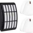 for Shark Navigator Vacuum Filter Replacement: Compatible with SHARK Navigator Lift Away NV350 NV351 NV352 NV355 NV356E NV360 UV440 UV540 CU500 XFF350 XHF350 Filter, 1+2 Pack