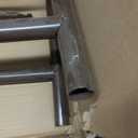 Set of 2 Folding Banquet Table Legs - Sturdy Foldable Table Legs w/Non-Slip Plastic Tips & All-Around Welds - Sleek Black Finish 19 Gauge Steel - 24" W x 72" H Standing Desk Legs