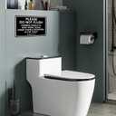 "Please Do Not Flush" Sign - 7.8" x 11.9" Heavy - Duty Aluminum Bathroom Sign (146)