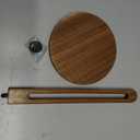 Acacia Wooden Paper Towel Holder Stand for Jumbo Roll - Stylish Kitchen Paper Rack Bathroom Towel Roll Stand Organizer, UA, Solid Wood Simply Standing Countertop Paper Roll Holder, Large