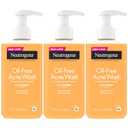 Neutrogena Oil-Free Acne Wash, Acne Fighting Facial Cleanser with Salicylic Acid Medicine, Acne Treatment for Face, Non-Comedogenic, Residue-Free, 9.1 fl oz Pump Bottles, 3 Pack