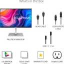 ASUS ProArt Display PA279CV 27 4K HDR UHD (3840 x 2160) Monitor, IPS, 100% sRGB/Rec. 709, E < 2, USB-C DisplayPort HDMI USB hub, Calman Verified, Compatible with Laptop & Mac Monitor