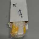 Outus 60 Pcs 4 3/4-in x 2 3/8-in Blank Large Paper Gift Tags with String and Reinforced Eyelet Wire Writable Price Tags Shipping Labels Inventory Labels(Yellow)