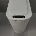 TIPGO Automatic Motion Sensor Bathroom Trash Can with Lid, 2.6 Gallon Touchless Trash Bin, Smart Garbage Can Plastic Slim Wastebasket for Bedroom, Office, Dorm (White)