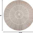 Modern Abstract Rug 5.2Ft Large Round Bedroom Rug Soft Mat Contemporary Living Room Nonslip Floor Carpet Geometric Dining Room Area Rug Circle Carpet Throw Rug for Home Decor, Coffee