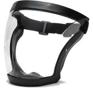 Super Protective Face Shield Anti-Fog Full Face Safety Shield Unisex All-Inclusive Face Protection with Detachable Filter (Black)