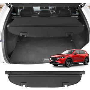 Powerty Cargo Cover for Mazda CX5 CX-5 2017-2024 2025 Accessories, Canvas
With Extended Cover, Waterproof, Retractable Trunk Cover, Privacy Screen, Anti-UV Rear Security Shade for CX5 Accessories