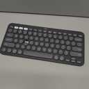 Logitech Pebble Keys 2 K380s, Multi-Device Bluetooth Wireless Keyboard with Customizable Shortcuts, Slim and Portable, Easy-Switch for Windows, macOS, iPadOS, Android, Chrome OS - Tonal Graphite