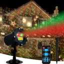 Christmas Projector Lights Outdoor, Red. Ideal for Christmas Lights Outdoor Decorations, Holiday Parties, House, Garden, Patio, Festive Outdoor Decoration