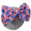 3 x 4th of July Baby Girl Bows,Large Double Bows Headband with Star Handmade Stretchy Hairbands for Newborn/Infant bows,or 1-3 Year Kids
