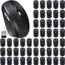 Macarrie 12 Pack Wireless Mouse for Laptop 1200dpi Wireless Computer Mouse Bulk with 6 Buttons Included USB Receiver Compatible for Windows, Pc, Computer