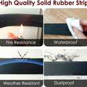 Rubber Tape with Adhesive Backing - 0.78 Wide x 1/12" Thick x 10' Long, Neoprene Tape, Rubber Gasket Strip for DIY Warehouse Flooring Gasket Pads Padding Matting Crafts Protection