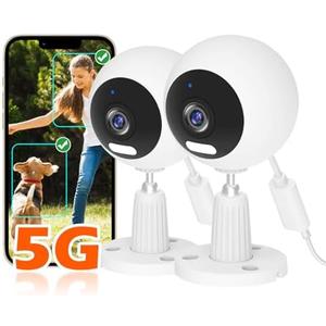 5G/2.4G Indoor/Outdoor Security Camera for Baby Monitor, 3MP Pet Camera for Dog/Cat/Nanny/Baby/Elder, IP66 Waterproof, 3 Night Vision, Motion Detection, SD/Cloud