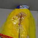 ReliBeauty Girls Elastic Waist Backless Princess Dress Costume with Accessories, Yellow,130 (4-5)