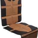 Lusso Gear Car Seat Protector - Waterproof Car Seat Cover - Non-Slip Padding & Mesh Pockets for Baby Travel Gear - Universal SUV & Vehicle Fit - Tan (1-Pack Tan)