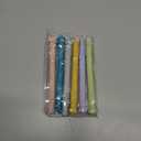 Fu Store Hollow Teether Tube Chew Straw Sensory Toy for Infant Toddlers Silicone Tubes Teething Toys for Babies 18-36 Months Gifts Learning Developmental Toys BPA Free Freezable