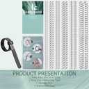 3 x Ring Size Adjuster for Loose Rings,12 Pack-6 Sizes Ring Guards Fitter Resizer,Invisible Coil Wrap Ring Tightener for Women & Men, Spacers Inserts Make Rings Smaller Without Resizing (Clear)